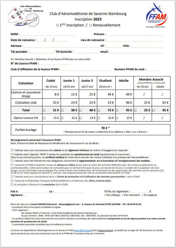 CAM2S Formulaire Insciption 2023